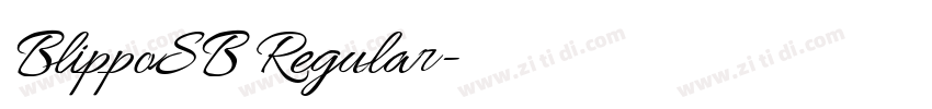 BlippoSB Regular字体转换